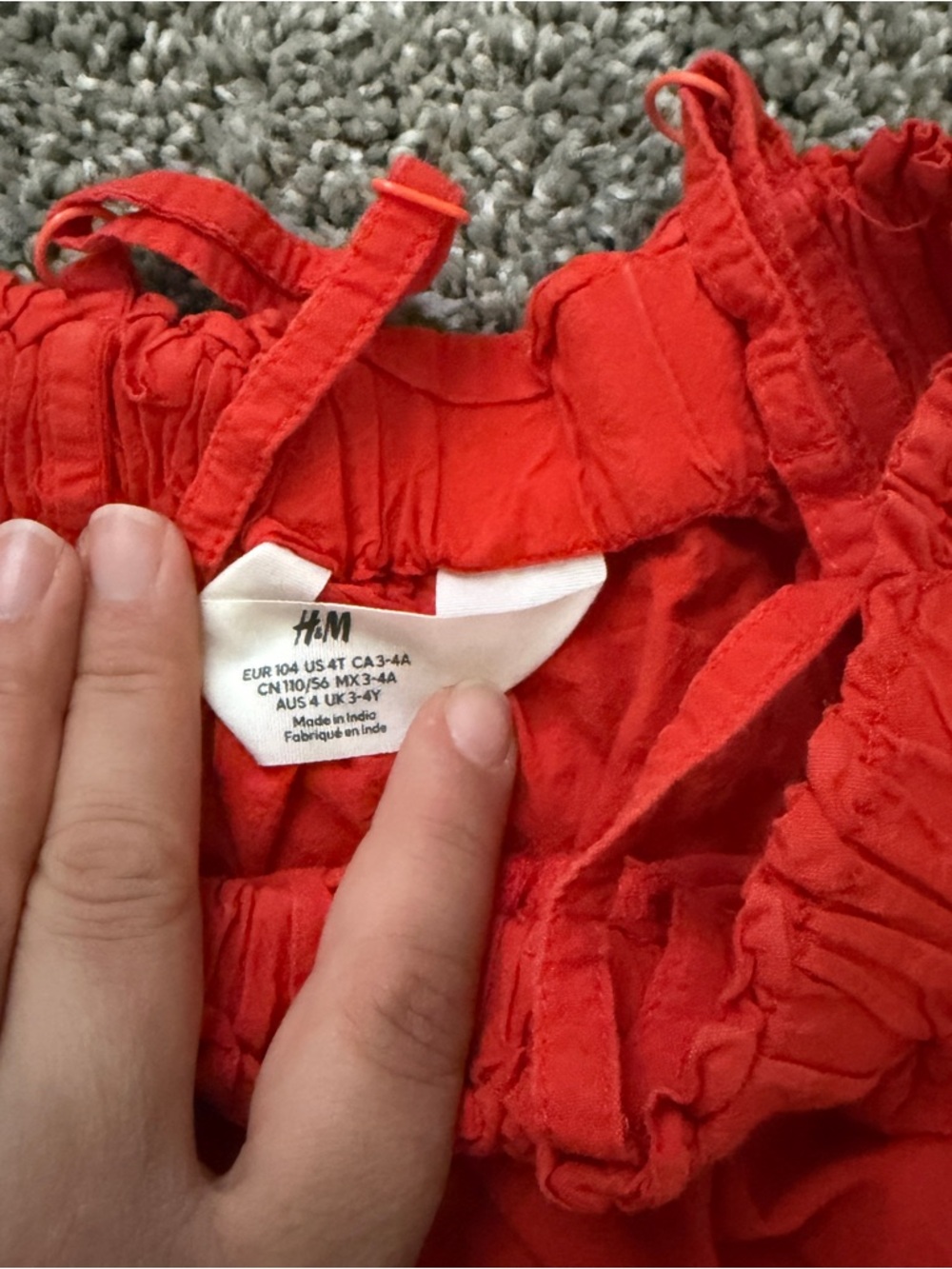 H&M Bright Red Ruffled Set - Picture 3 of 4